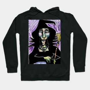 A Witch Getting ready for the season Hoodie